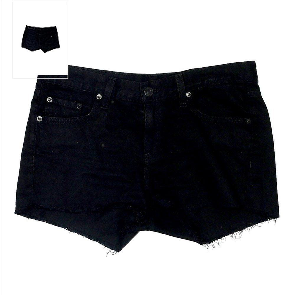 Rag & Bone Black Jean Shorts